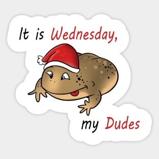 It is Wednesday my Dudes Sticker